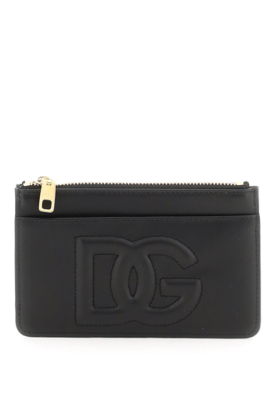 Shop Dolce & Gabbana Logoed Card Holder In Black