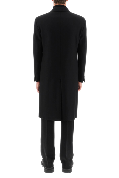 Shop Hevo Wool Blend Coat In Black