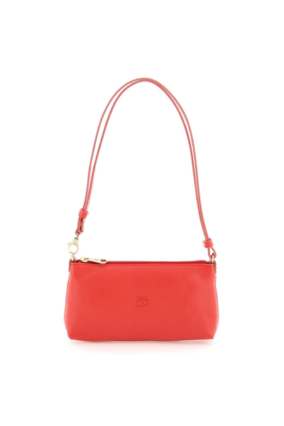 Shop Il Bisonte 'lucia' Leather Shoulder Bag In Red