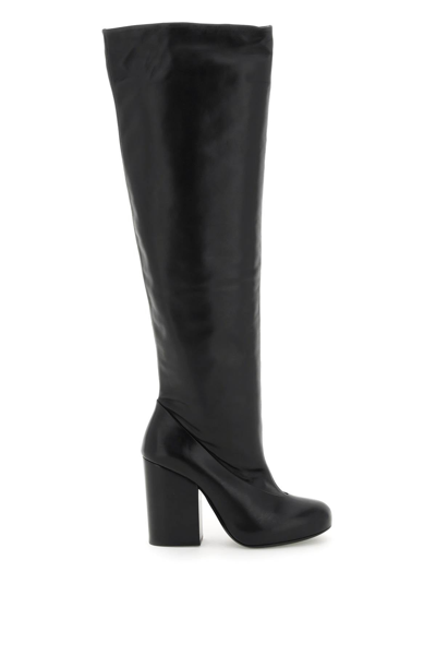 Lemaire 100mm Neoprene Tall Boots In Black | ModeSens