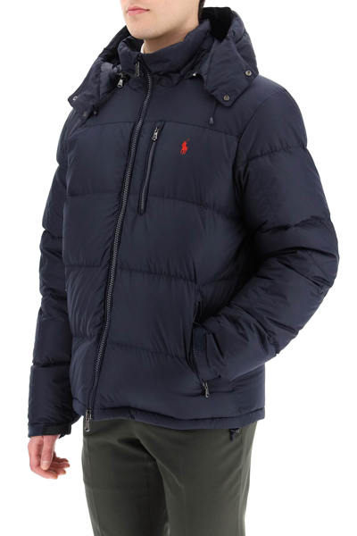 Shop Polo Ralph Lauren Cortina Down Jacket In Ripstop Fabric In Blue