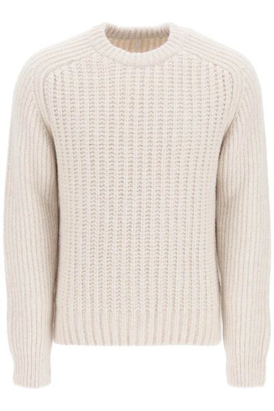 Shop Sunflower 'como' Ribbed Wool Sweater In White