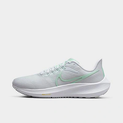 Shop Nike Women's Pegasus 39 Running Shoes In White/mint Foam/pure Platinum/barely Green/vivid Sulfur