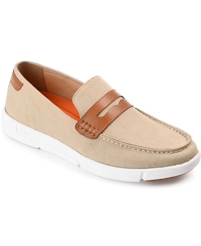 Thomas & Vine Tevin Textile Slip-on Loafer In Tan