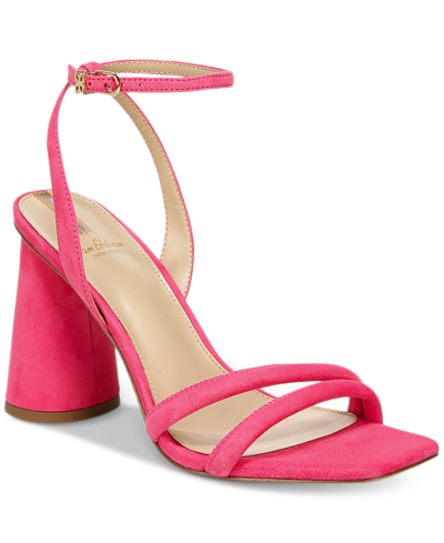 Shop Sam Edelman Women's Kia Strappy Dress Sandals Women's Shoes In Dahlia Pink Suede