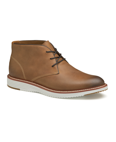 Johnston & Murphy Milson Mens Leather Waterproof Chukka Boots In Tan
