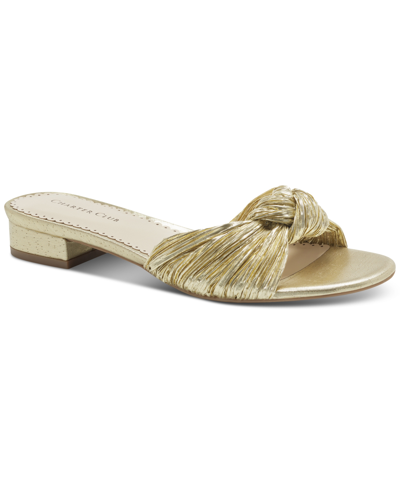 Macy's gold on sale flat sandals