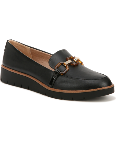 Shop Lifestride Optimist Slip On Loafers In Black Faux Leather