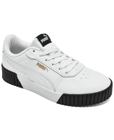 Shop Puma Women's Carina 2.0 Casual Sneakers From Finish Line In White/black