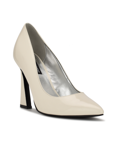 Nine West Women's Trendz Pointy Toe Pumps Women's Shoes In Ivory Patent ...