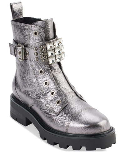 women's maeva embellished buckled zip booties