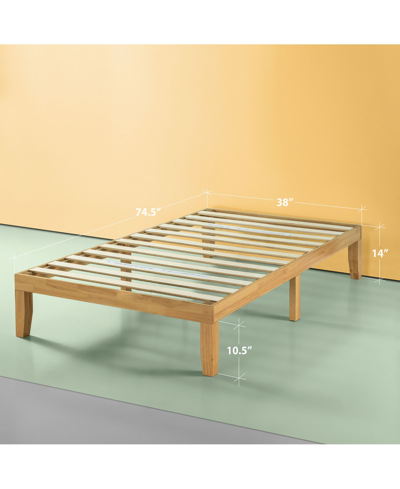 Shop Zinus Moiz 14" Wood Platform Bed / No Boxspring Needed, Twin In Natural