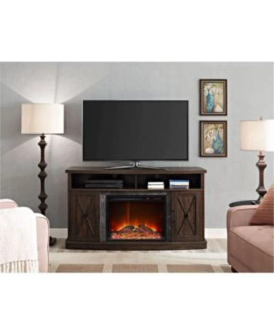 Shop Ameriwood Home Zane Electric Fireplace Tv Stand Collection In Brown