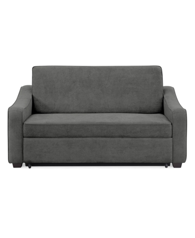 Shop Lifestyle Solutions Serta Mayson Convertible Sofa With Power And Usb Ports In Medium Gray