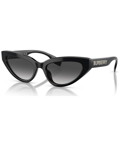 Shop Burberry Women's Debbie Sunglasses, Be4373u54-y In Black
