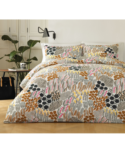Shop Marimekko Pieni Letto Cotton Reversible 3 Piece Comforter Set, King In Multi