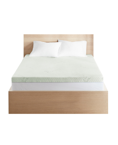 Shop Clean Spaces 3" Green Tea Foam With Removable Cooling Cover Mattress Topper, Full