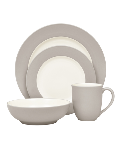 Noritake Colorwave Rim 4 Piece Place Setting In Sand