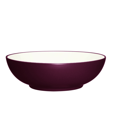 Shop Noritake Colorwave 9.5" Round Vegetable Bowl, 64 oz In Burgundy