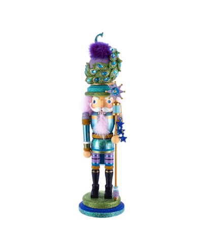 Kurt Adler 17.5-inch Hollywood Peacock Hat Nutcracker