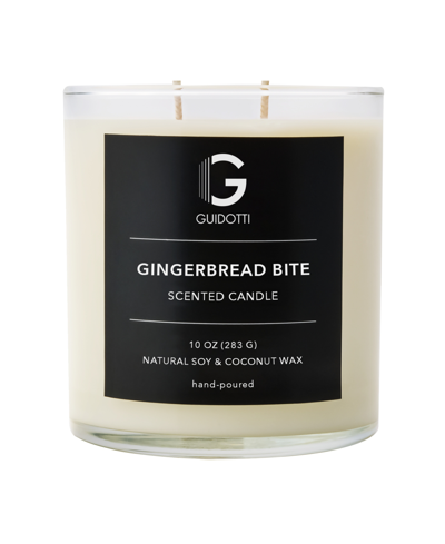 Shop Guidotti Candle Gingerbread Bite Scented Candle, 2-wick, 10 oz In Clear