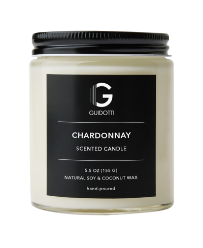 Shop Guidotti Candle Chardonnay Scented Candle, 1-wick, 5.5 oz In Clear