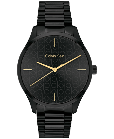 Shop Calvin Klein Women's Black Stainless Steel Bracelet Watch 35mm