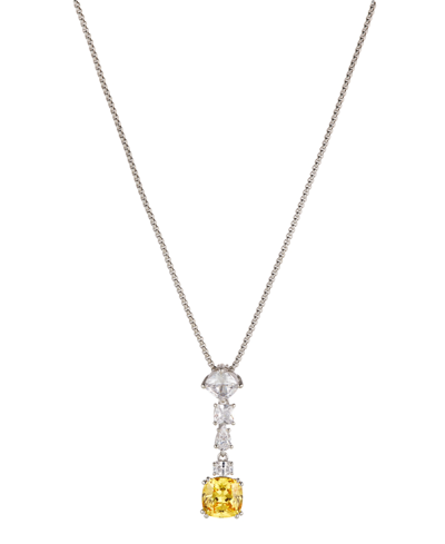Shop Eliot Danori Stone Necklace In Silver-tone