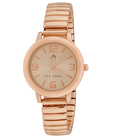 Shop Rae Dunn Women's Quartz Rose Gold-tone Alloy Bracelet Watch 30mm