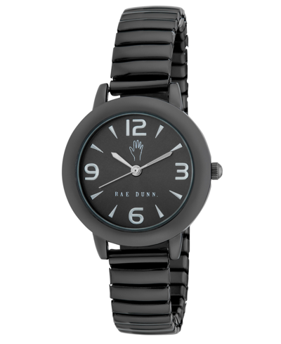 Rae Dunn Women's Quartz Black Alloy Bracelet Watch 30mm In Black