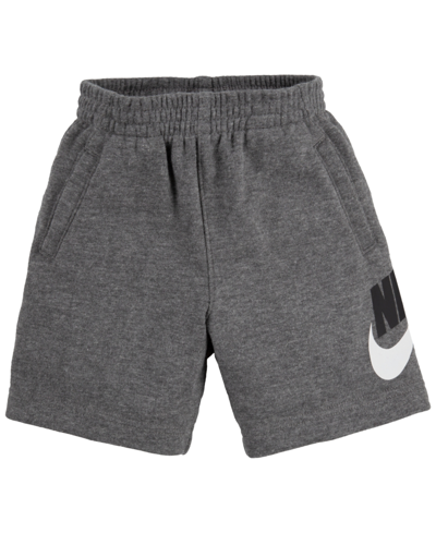Shop Nike Toddler Boys Club French Terry Shorts In Dark Gray Heather