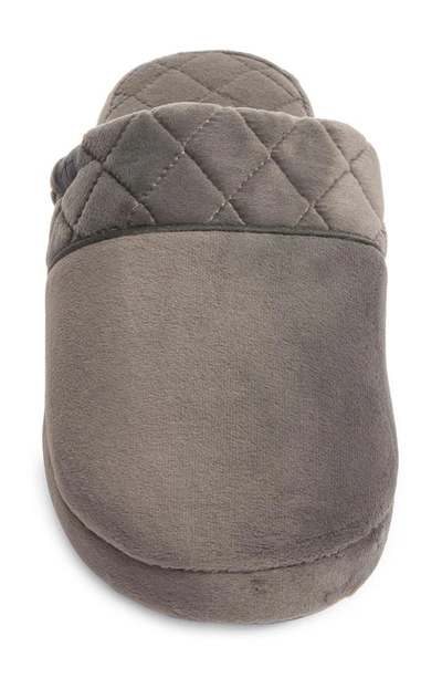 Shop Barefoot Dreams Luxechic Diamond Quilt Slipper In Carbon
