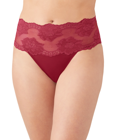 Shop Wacoal Women's Light & Lacy Hi-cut Brief Underwear 879363 In Rhubarb