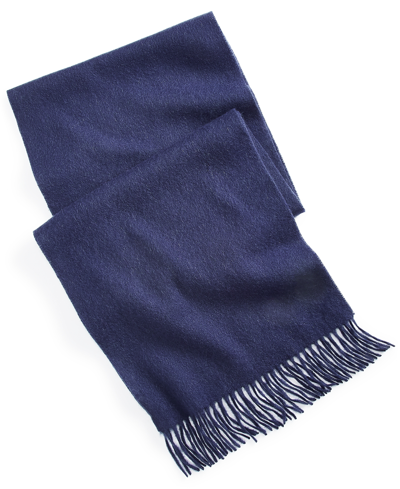 Club Room Men's 100% Cashmere Scarf, Created For Macy's In Blue