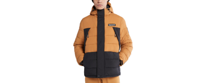 Timberland Men's Outdoor Archive Water-resistant Puffer Jacket In  Wheat/black | ModeSens