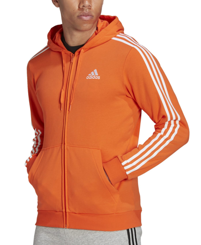 Adidas Originals Adidas Men's Essentials Full-zip Hoodie In Orange/wht |  ModeSens
