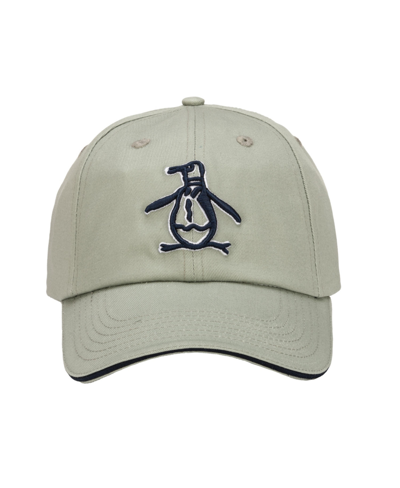 Shop Penguin Men's Cotton Twill Low Profile Baseball Golf Cap In Moss Gray