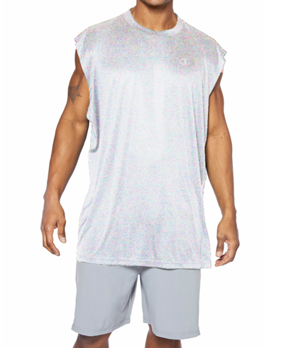 Shop Champion Men's Oversized Jersey Muscle Tank Top In White