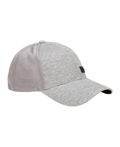 Shop Perry Ellis Men's Heather Low Profile Baseball Golf Cap, Logo Patch In Alloy
