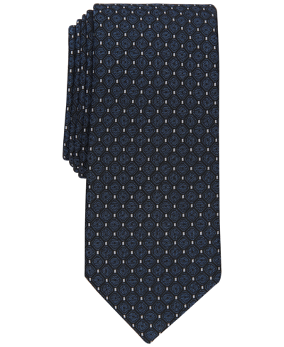 Shop Alfani Men's Morgan Slim Tie, Created For Macy's In Dk Navy