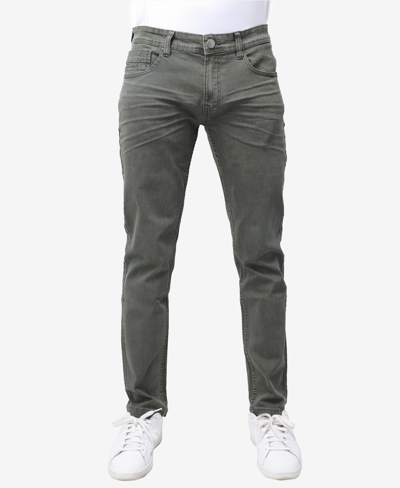 Shop X-ray Men's Stretch Twill Colored Pants In Olive
