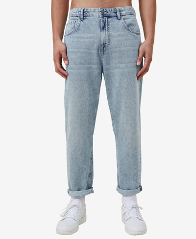 Cotton On Men's Relaxed Tapered Jeans In Cable Blue | ModeSens