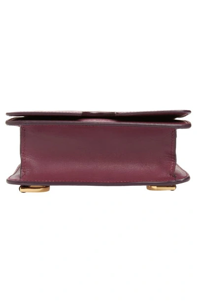 Shop Ashya Mini Shema Embossed Leather Slingback Bag In Viola