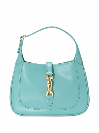 Shop Gucci Mini Jackie 1961 Shoulder Bag In Blue