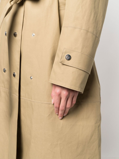 Nanushka Oversized Trench Coat In Green