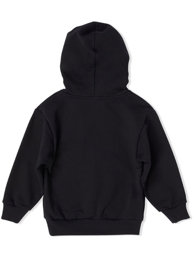 Shop Balenciaga Chest-logo Hoodie In Black