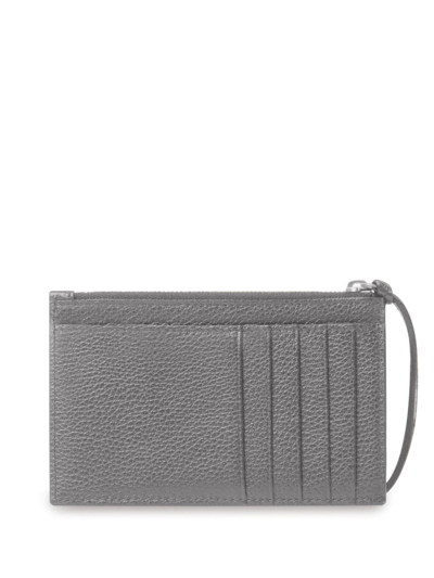 Shop Balenciaga Neo Classic Leather Cardholder In Grey