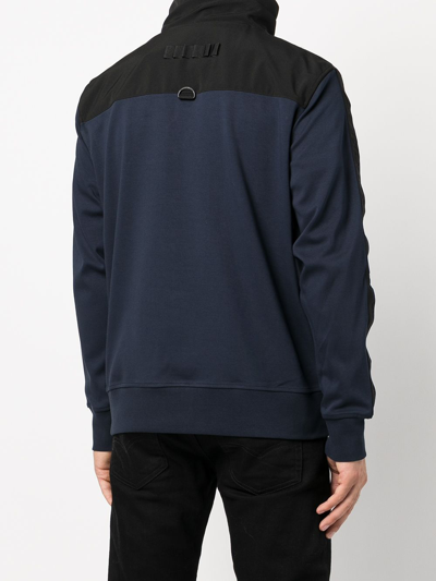 Shop Moose Knuckles Zip-front Sweatshirt In Multicolour