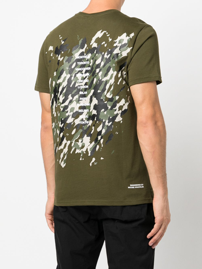Shop Moose Knuckles Graphic Print T-shirt In Multicolour