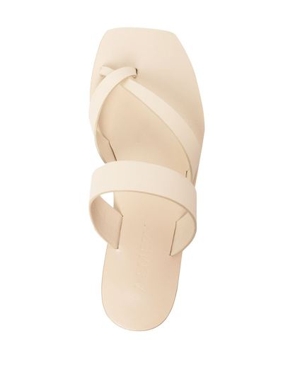 Shop A.emery The Carter Cross-strap Sandals In Neutrals